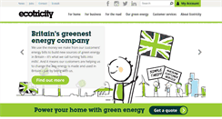 Desktop Screenshot of ecotricity.co.uk